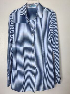 j mclaughlin Shirt Striped Blue/white Size Small